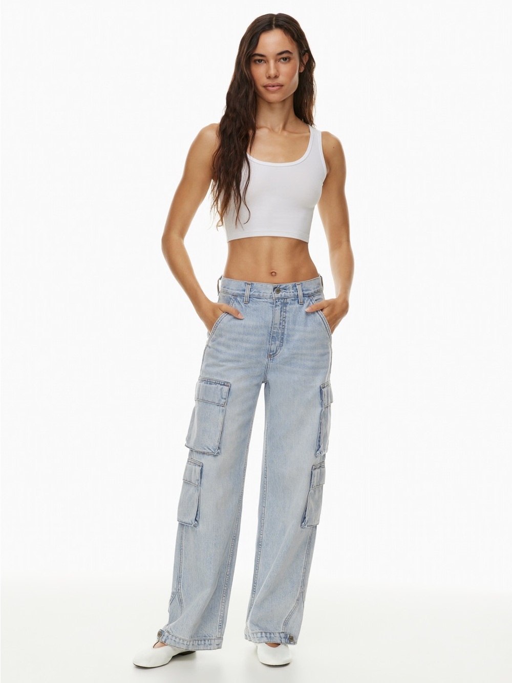 Aritzia Denim Forum Millie Cargo Jeans - Sz 27